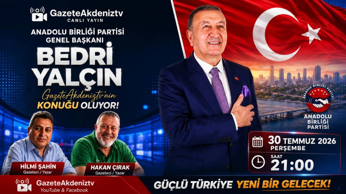Bedri Yal&ccedil;ın'dan GazeteAkdenizTV'de dikkat &ccedil;eken erken se&ccedil;im iddiası...