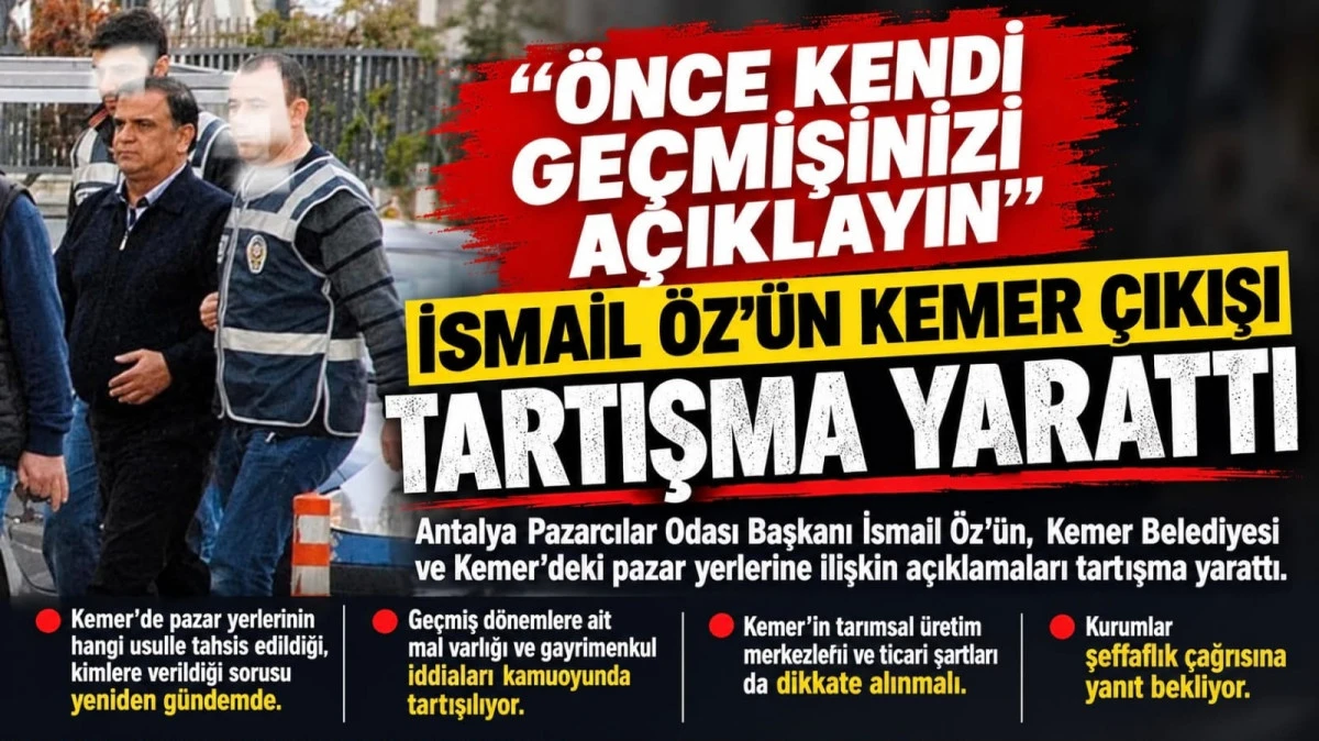 İSMAİL &Ouml;Z&rsquo;&Uuml;N KEMER &Ccedil;IKIŞI TARTIŞMA YARATTI: &ldquo;&Ouml;NCE KENDİ GE&Ccedil;MİŞİNİZİ A&Ccedil;IKLAYIN&rdquo;