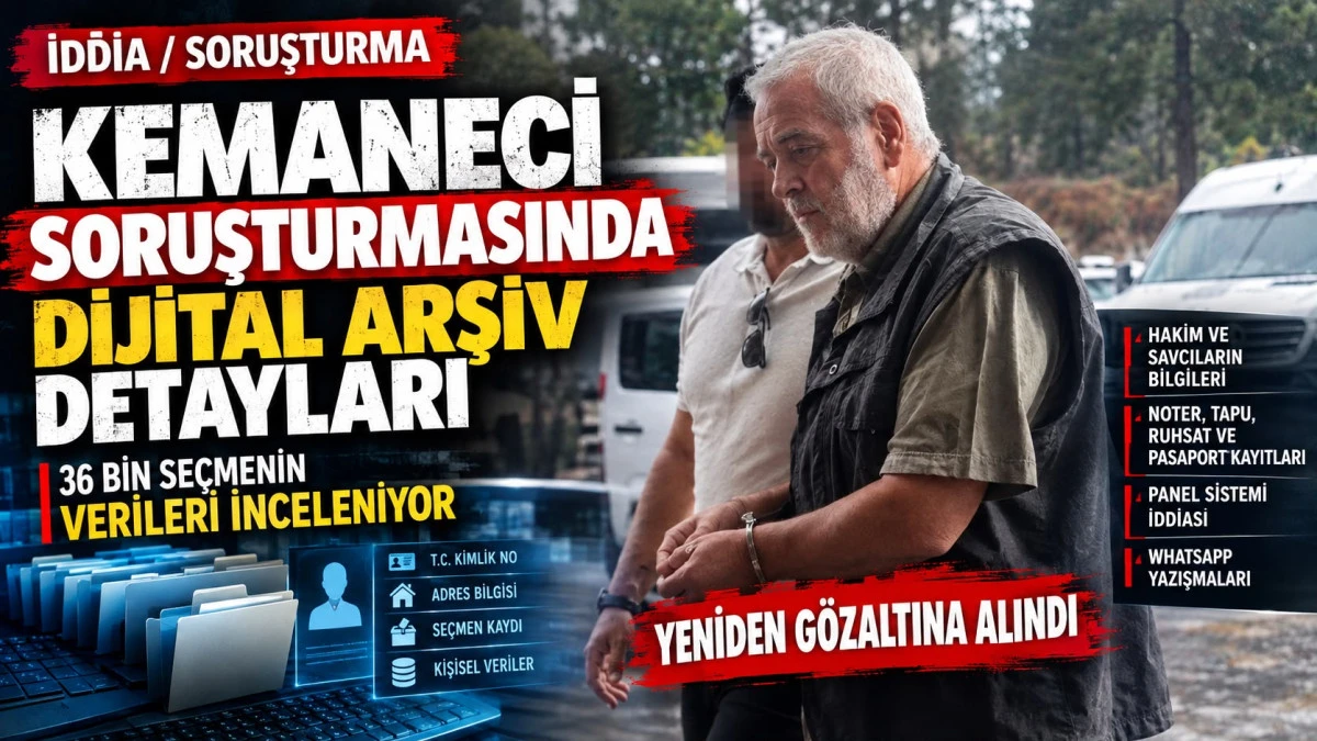 KEMANECİ SORUŞTURMASINDA DİJİTAL ARŞİV DETAYLARI: 36 BİN SE&Ccedil;MENİN VERİLERİ İNCELENİYOR
