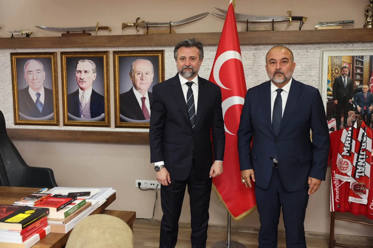 MHP Kemer İl&ccedil;e Teşkilatı'ndan İl Başkanlığı'na Ziyaret