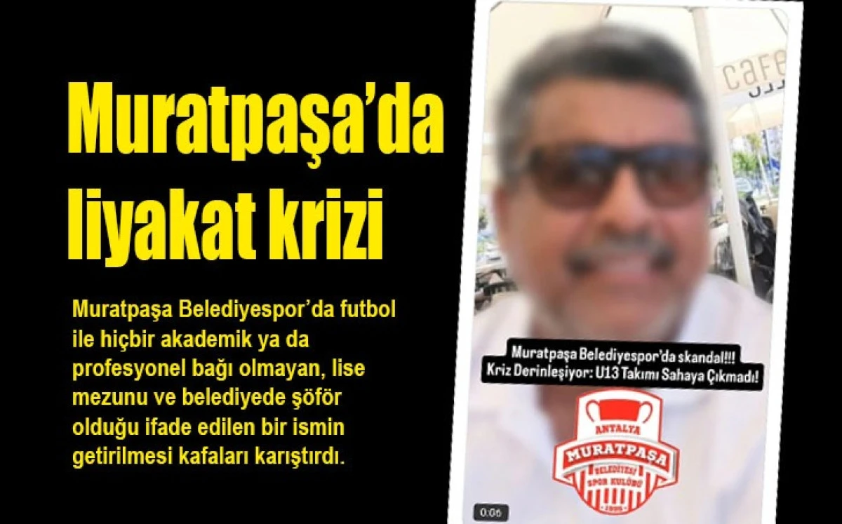 MURATPAŞA&rsquo;DA LIYAKAT KRIZI